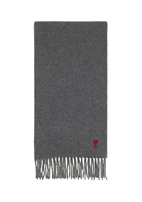 sciarpa red adc unisex grigio scuto AMI PARIS | BFUS405.334061